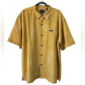 Karl Kani Vintage Casual Button Down Shirt by Kani Jeans Size XL Yellow/Gold